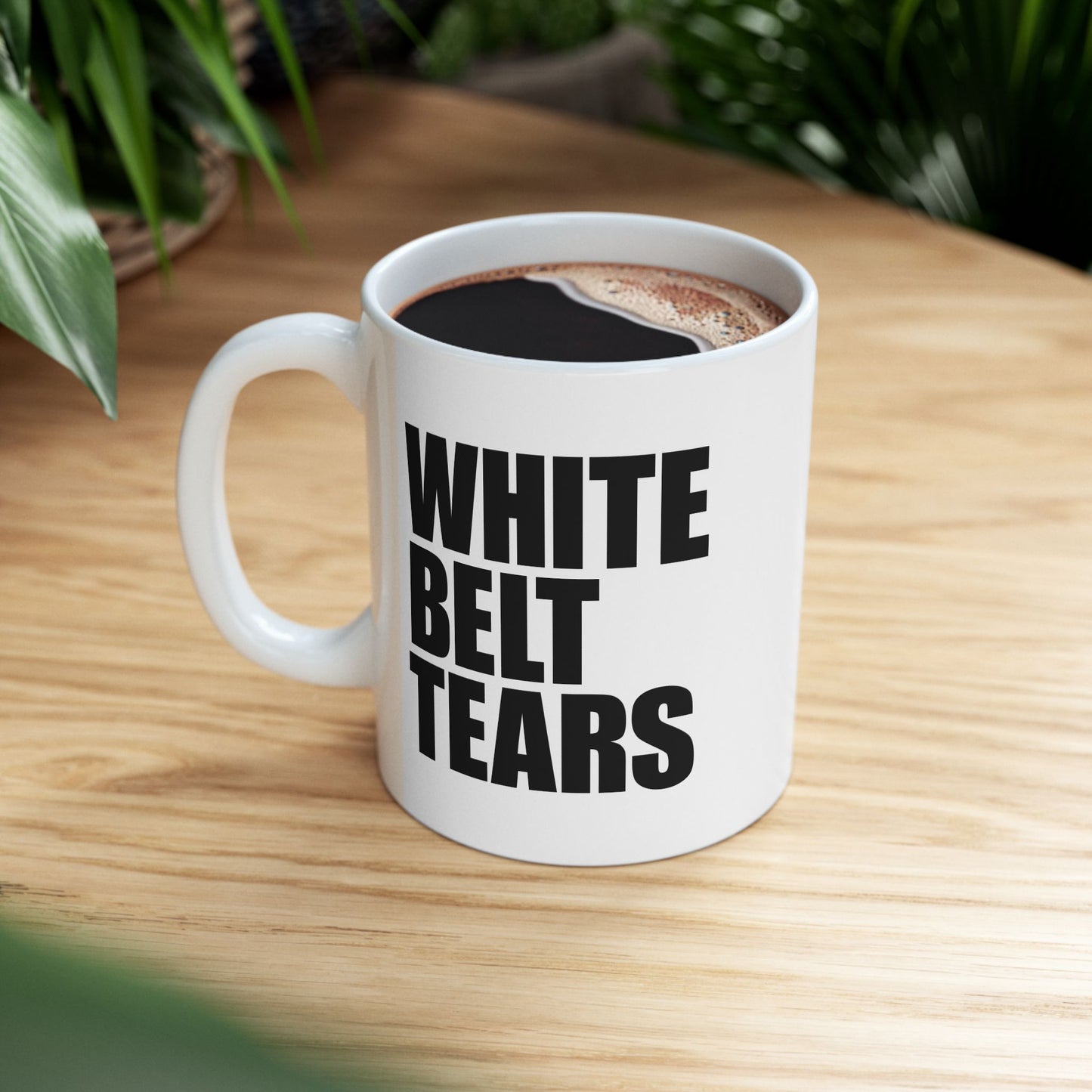 White Belt Tears Ceramic Mug - Gift for BJJ Enthusiasts - 11oz & 15oz