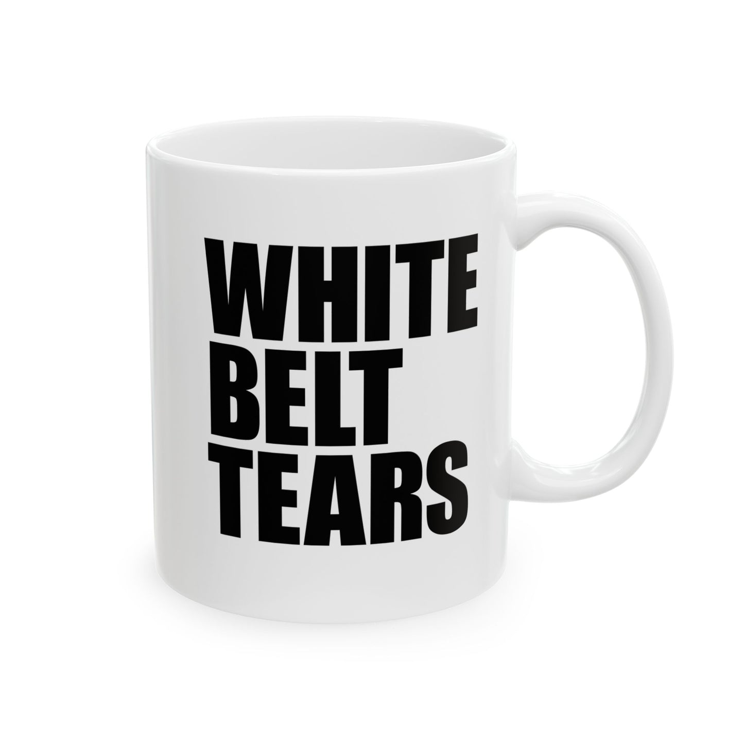 White Belt Tears Ceramic Mug - Gift for BJJ Enthusiasts - 11oz & 15oz